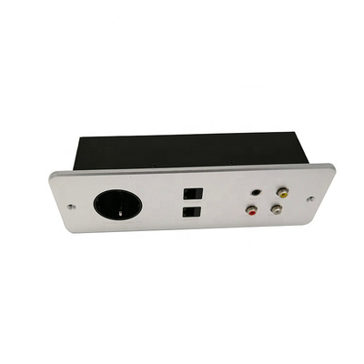 Cina 240V Desktop Tersembunyi Beralih Soket Audio Video Port Kabel Panel Home Theater pemasok