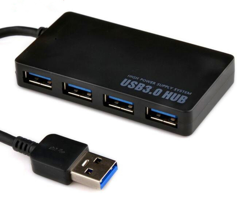 Cina Ultra - Tipis Empat - Port USB 3.0 Desktop Hub Untuk 5G High - Speed ​​Splitter 5V pemasok