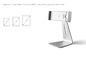 7 - 13 Inch Universal IPad Pro Rotating Table Stand Bahan Aluminium Alloy pemasok