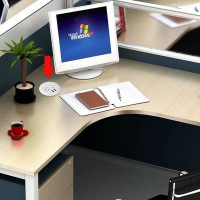 Cina Sofa Kantor Charger Furniture Putaran Soket Daya, Socket Meja Konferensi Antarmuka USB Pengisian Cepat pemasok